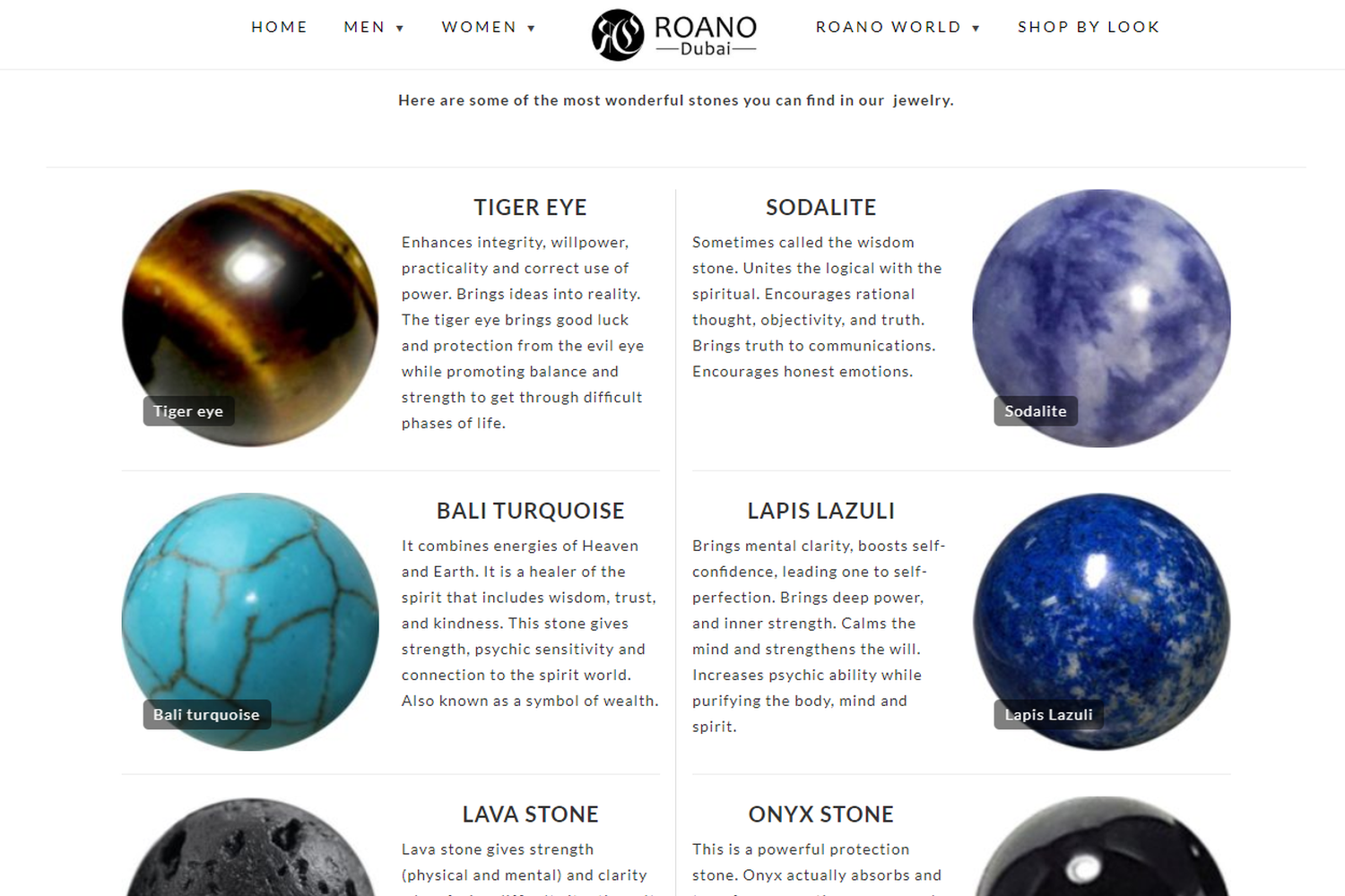 Roano stones